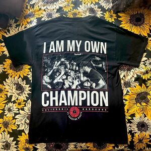 No Bragging Rights Band Tee - I AM MY OWN CHAMPION - Men’s Size M